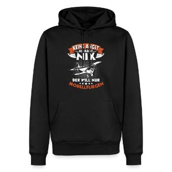 Modellfliegen Modellflug RC Flugzeug - Männer Premium Bio Hoodie - Schwarz - Vorne - Nico (187cm)