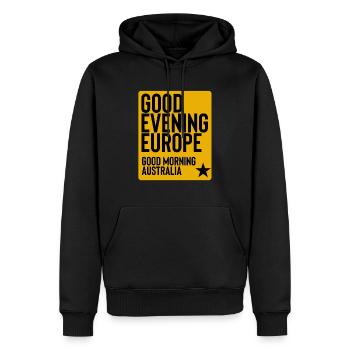 Eurovision Song Contest - Männer Premium Bio Hoodie - Schwarz - Vorne - Nico (187cm)