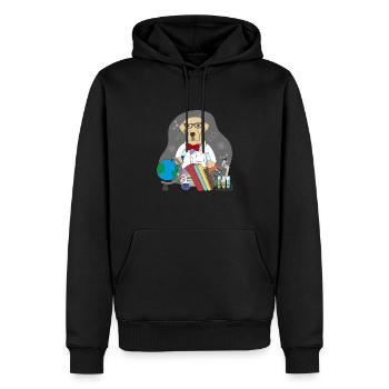 LABRADOR Scientists - Men’s Premium Organic Hoodie - black - Front - Nico (187cm)