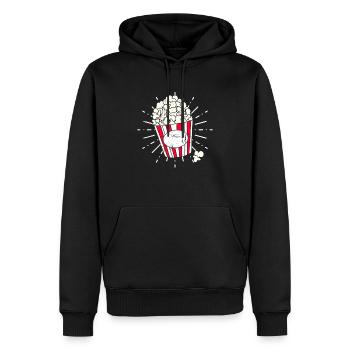Mardi Gras & Carnival - Retro Popcorn - Männer Premium Bio Hoodie - Schwarz - Vorne - Nico (187cm)
