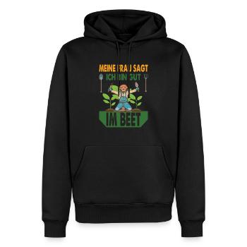 Gärtner Garten Gartenarbeit Lustiger Spruch - Männer Premium Bio Hoodie - Schwarz - Vorne - Nico (187cm)