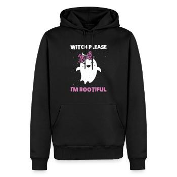 Je suis bootiful - Witch Lover - Sweat à capuche Premium bio Homme - noir - Devant - Nico (187cm)
