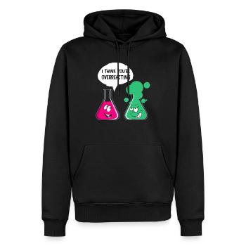 Drôle de motif de chimiste pour les nerds geeks cadeau - Sweat à capuche Premium bio Homme - noir - Devant - Nico (187cm)