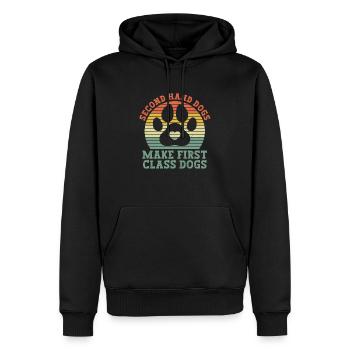 Dog Animal Welfare Animal Rescue Activiste Refuge pour animaux - Sweat à capuche Premium bio Homme - noir - Devant - Nico (187cm)