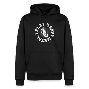I Play Heavy Metal Tuba Player Tubist - Männer Premium Bio Hoodie - Schwarz - Vorne - Nico (187cm)
