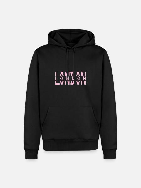 Londres - Sweat à capuche Premium bio Homme - noir