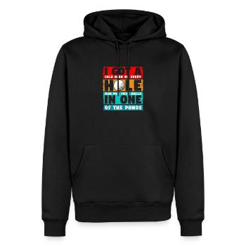 I Got A Hole In One Lustiger Golf Golfer Fan Golf - Männer Premium Bio Hoodie - Schwarz - Vorne - Nico (187cm)