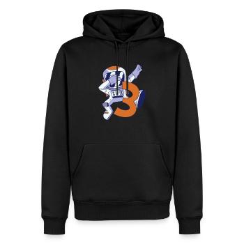 3rd Birthday Astronaut 3 Years Space Galaxy - Men’s Premium Organic Hoodie - black - Front - Nico (187cm)