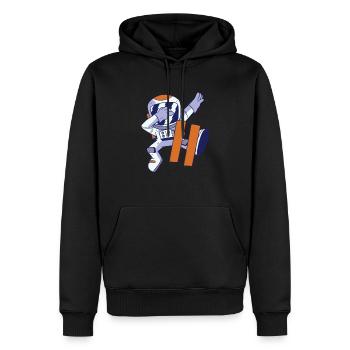 11th Birthday Astronaut 11 Years Space Galaxy - Men’s Premium Organic Hoodie - black - Front - Nico (187cm)