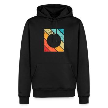 Apricot Fruit Lover Retro Veggie Diet Idée cadeau - Sweat à capuche Premium bio Homme - noir - Devant - Nico (187cm)