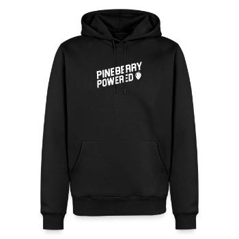 PINEBERRY - Männer Premium Bio Hoodie - Schwarz - Vorne - Nico (187cm)