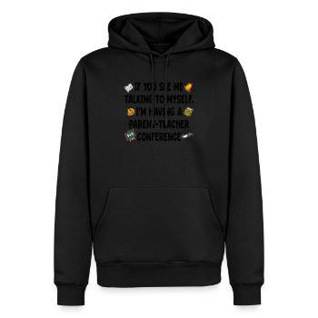 Parent Teacher Conference Remote Learning at Home - Men’s Premium Organic Hoodie - black - Front - Nico (187cm)