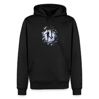 Football Obtenez le Ballon Color Splash - Sweat à capuche Premium bio Homme - noir - Devant - Nico (187cm)