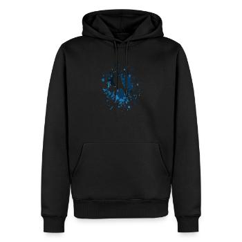 Tennis Ready To Play Color Splash - Männer Premium Bio Hoodie - Schwarz - Vorne - Nico (187cm)