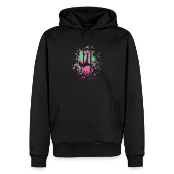 Soccer Light Scissor Kick Color Splash - Sweat à capuche Premium bio Homme - noir - Devant - Nico (187cm)