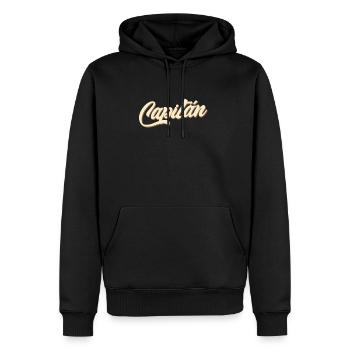 el Capitán Sportbootführerschein SBF Binnen - Männer Premium Bio Hoodie - Schwarz - Vorne - Nico (187cm)