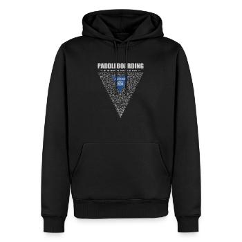 En cas de doute, pagayez. Stand up Paddle, SUP 1994 - Sweat à capuche Premium bio Homme - noir - Devant - Nico (187cm)
