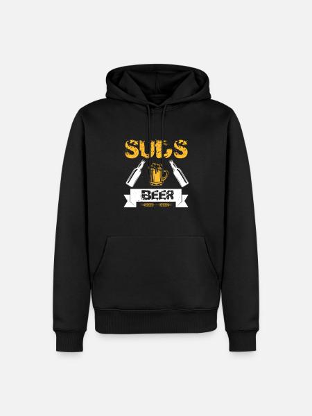 SUDS BEER - Men’s Premium Organic Hoodie - black