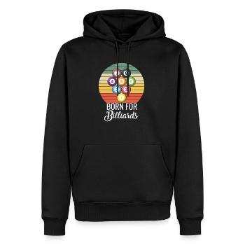 Geboren für Billard Pool Snooker - Männer Premium Bio Hoodie - Schwarz - Vorne - Nico (187cm)