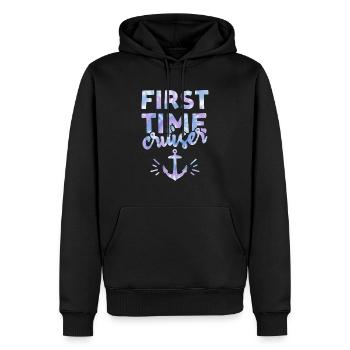 First Time Cruiser Cruise 2022 Tie Dye Print - Sweat à capuche Premium bio Homme - noir - Devant - Nico (187cm)
