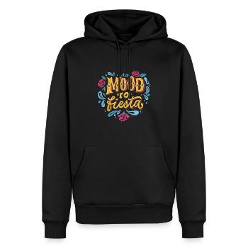 Mood to fiesta Mood to fiesta Geschenk Inspiration - Männer Premium Bio Hoodie - Schwarz - Vorne - Nico (187cm)