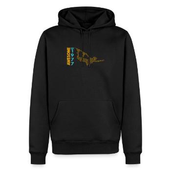 Génial depuis 1977. Wakeboard Lifestyle - Sweat à capuche Premium bio Homme - noir - Devant - Nico (187cm)