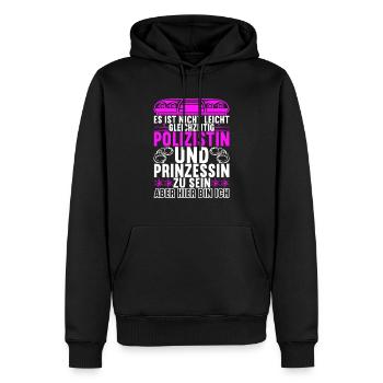 Polizei Polizist - Männer Premium Bio Hoodie - Schwarz - Vorne - Nico (187cm)