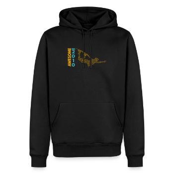 Awesome since 2010. Wakeboard Lifestyle - Männer Premium Bio Hoodie - Schwarz - Vorne - Nico (187cm)