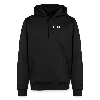 1914 Graduation 1914 Matura, Abi, A Levels - Männer Premium Bio Hoodie - Schwarz - Vorne - Nico (187cm)
