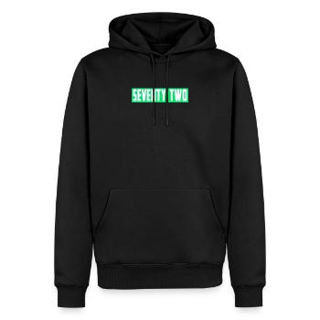 Era, Sjuttiotva, Seventy Two - Männer Premium Bio Hoodie - Schwarz - Vorne - Nico (187cm)