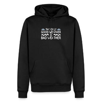 Meteorologe Wetter Klima Wettervorhersage - Männer Premium Bio Hoodie - Schwarz - Vorne - Nico (187cm)