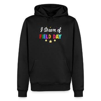 I Dream Of Field Day Cute PE Teacher Kids - Men’s Premium Organic Hoodie - black - Front - Nico (187cm)