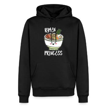 Ramen Princess Cute Kawaii Asian Noodle - Men’s Premium Organic Hoodie - black - Front - Nico (187cm)