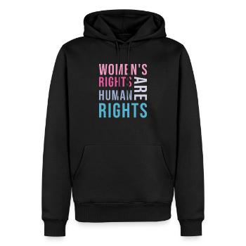 Women's Rights Are Human Rights - Men’s Premium Organic Hoodie - black - Front - Nico (187cm)