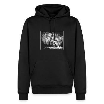 Tree - Men’s Premium Organic Hoodie - black - Front - Nico (187cm)