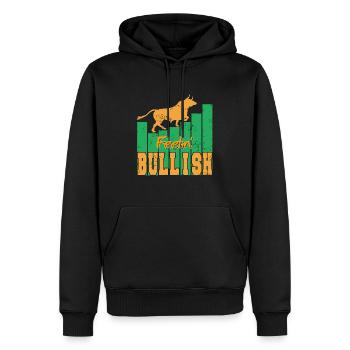 Feelin' Bullish Awesome Vintage Investor Design - Sweat à capuche Premium bio Homme - noir - Devant - Nico (187cm)