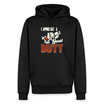 J’apprécie un super t-shirt fumeur drôle de fesses - Sweat à capuche Premium bio Homme - noir - Devant - Nico (187cm)