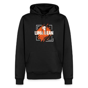 Lima Bean fantastic Design - Männer Premium Bio Hoodie - Schwarz - Vorne - Nico (187cm)
