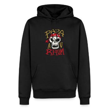 Papa au Rhum Papa au Rhum Geschenk Inspiration Lad - Männer Premium Bio Hoodie - Schwarz - Vorne - Nico (187cm)