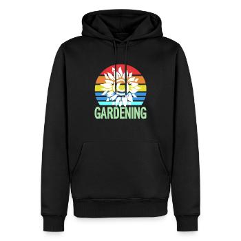 Retro Vintage Awesome Flower Gardening Designs - Männer Premium Bio Hoodie - Schwarz - Vorne - Nico (187cm)