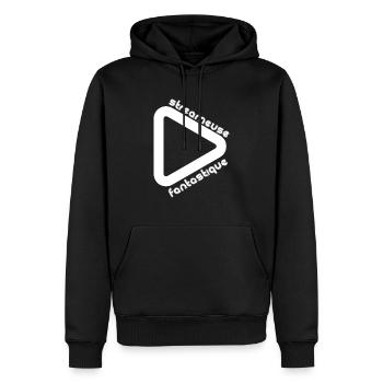 Cadeau femme Streameuse fantastique - Sweat à capuche Premium bio Homme - noir - Devant - Nico (187cm)