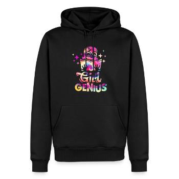 Fille Genius Retour à l’école - Sweat à capuche Premium bio Homme - noir - Devant - Nico (187cm)