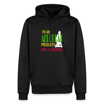 Je suis un producteur d’afrobeat pas un juke-box génial - Sweat à capuche Premium bio Homme - noir - Devant - Nico (187cm)