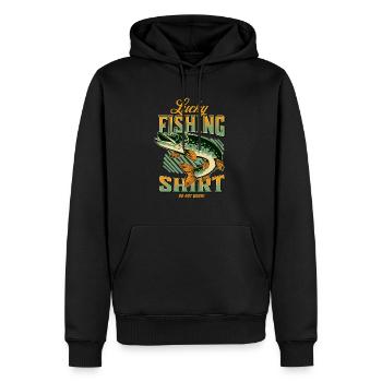 Glückliches Angelhemd Nicht waschen - Männer Premium Bio Hoodie - Schwarz - Vorne - Nico (187cm)