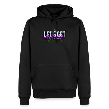 Lass uns Physical Vaporwave Aesthetic bekommen - Männer Premium Bio Hoodie - Schwarz - Vorne - Nico (187cm)