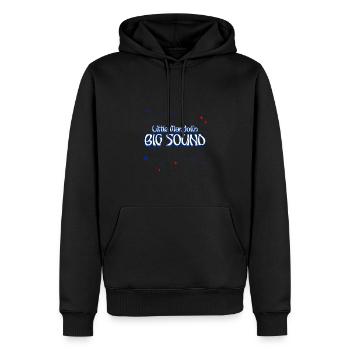 Little Mandolin - Big Sound (Ellipse Sterne, Herz) - Männer Premium Bio Hoodie - Schwarz - Vorne - Nico (187cm)