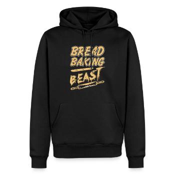 Bread Baking Beast Awesome Vintage Baker Tee - Männer Premium Bio Hoodie - Schwarz - Vorne - Nico (187cm)