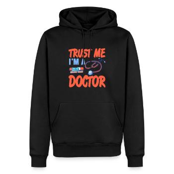 Trust Me I'm A Doctor Awesome Doctor T-Shirt - Männer Premium Bio Hoodie - Schwarz - Vorne - Nico (187cm)