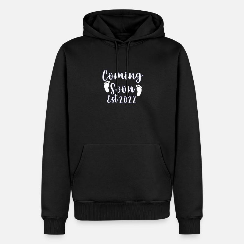 Demnächst - Männer Premium Bio Hoodie - Schwarz