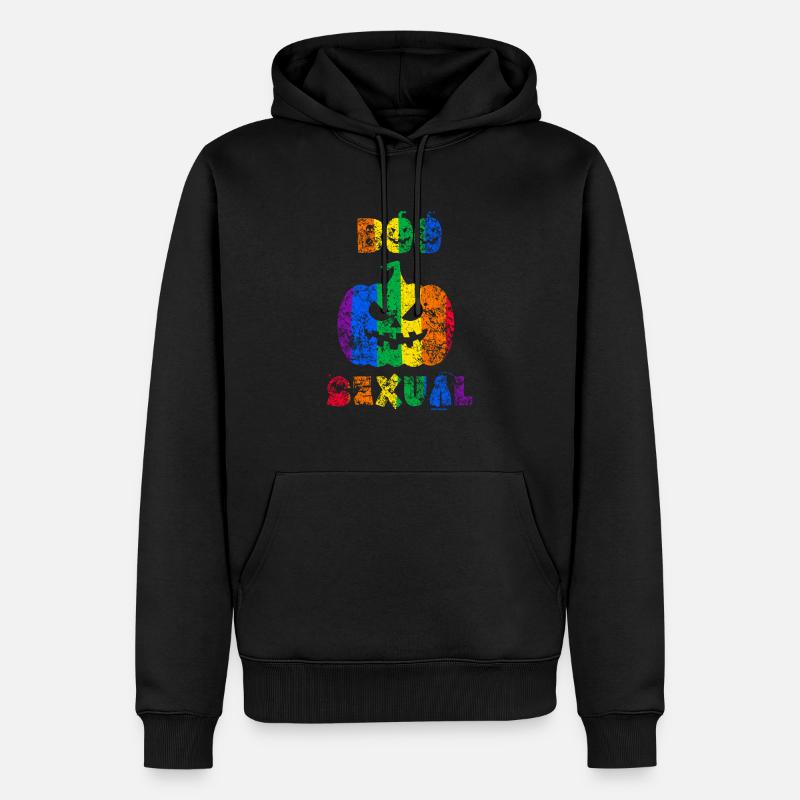 Boo Sexual Halloween Pride - Sweat à capuche Premium bio Homme - noir